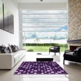 thumbnail image 7 of Ahgly Company Machine Washable Indoor Rectangle Transitional Deep Purple Area Rugs, 3' x 5', 7 of 7
