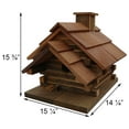 thumbnail image 2 of Conestoga Log Cabin Birdhouse (Medium) - Natural Cedar, 2 of 3