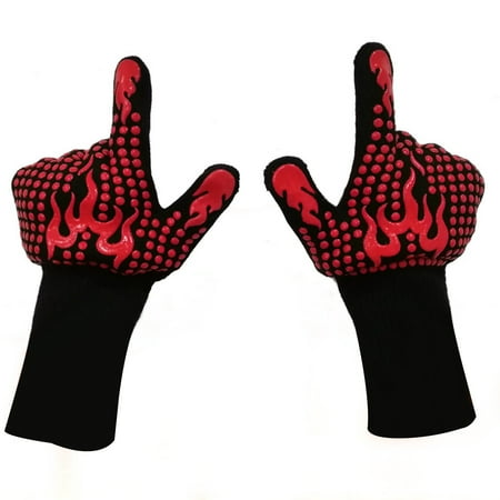 

Meizhencang 500/800 Degree Celsius Flame Non Slip Heat Insulation Silicone Microwave Gloves