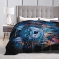 thumbnail image 4 of Wijzvio Wolf Dreamcatcher Throw Blanket Soft Fuzzy Fleece Blanket For Couch Bed Living Room Decoration 40"X30", 4 of 9