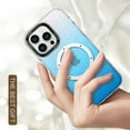 thumbnail image 5 of Magnetic Bling Case for iPhone 13 [Compatible with MagSafe],Gradient Color Clear Glitter Aesthetic Slim Shockproof Protect Sparkle Unique Silicone Phone Cover for Women Girls,Lightblue, 5 of 16