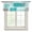 Teal, variant on Black Grey Ombre Sheer Curtains Valances for Windows Vintage Abstract Smear Aesthetics Chiffon Kitchen Valances for Cafe, Rod Pocket Voile Window Treatments Curtains for Living Room Bedroom, 42"x12"