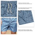thumbnail image 5 of Pantalones Cortos De Natación Para Hombre Elásticos Con Cordones Secado Rápido Estampado De Moda Sueltos Casuales Pantalones Cortos De Playa Para Natación Para Hombres Gris L, 5 of 5
