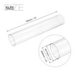 thumbnail image 2 of Plástico Tubería Rígido Policarbonato Redondo Tubo Transparente 1.5"(37.6mm) ID 1.6"(40mm) OD 14" (350mm) Alto Impacto para Iluminación, Maquetas, Agua Plomería, 2 of 7