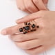 thumbnail image 4 of Anillo de imitación negro Salvador Vintage Elegante para Halloween, 4 of 10
