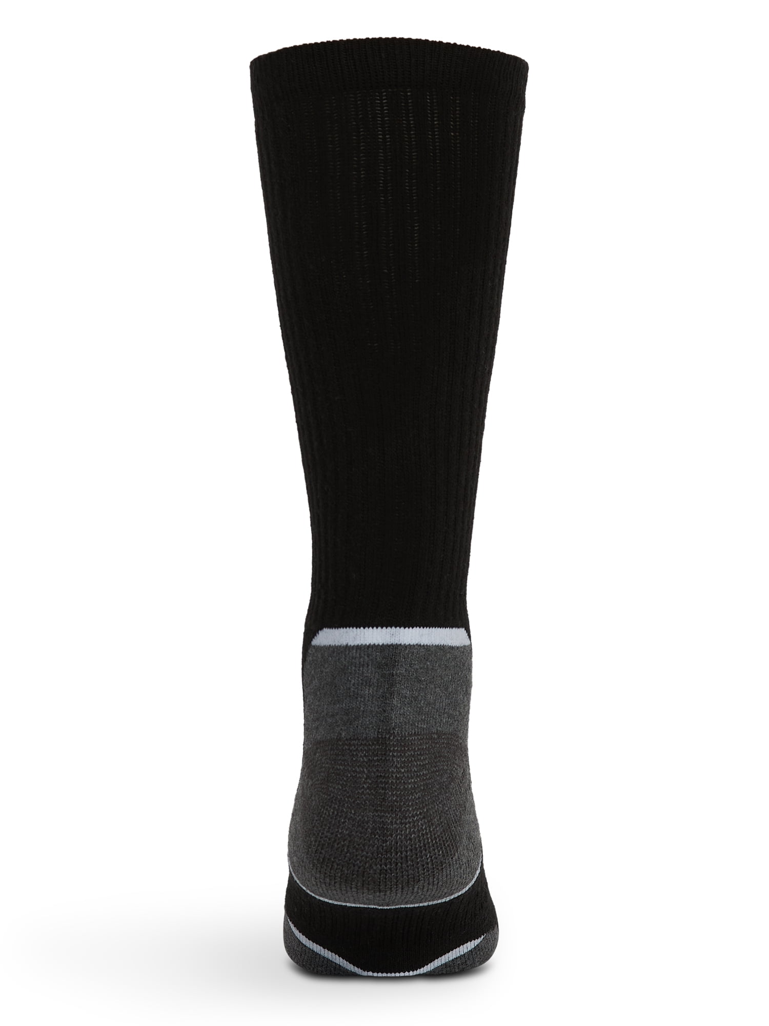 Wrangler Five Star Essential Cool Comfort Full-Cushion Crew Socks for Men, 6-12, White, 6-Pack