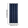 thumbnail image 3 of Blue Blackout Curtains 86x55 Inch - Thermal Insulated Soundproof Window Drapes for Bedroom Living Room Office, Grommet Top, Machine Washable, 3 of 6