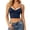 Black, variant on Crop Tops for Women Summer Color Block Spaghetti Strap Lace V Neck Low Cut Bow Front Slim Fit Y2k Camisole Going out Tank Top