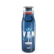 Zak Designs Vin Scully Durable Tritan Water Bottle with Push Button Action and Locking Lid, Includes Portable Carry Loop and Leak-Proof Design is Perfect for Outdoor Sports (31 oz, BPA Free)