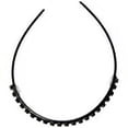 thumbnail image 3 of DIADEMA NEGRA CLÁSICA PROFUSAMENTE DECORADA CON TACHUELAS DE PEDRERÍA, 3 of 3