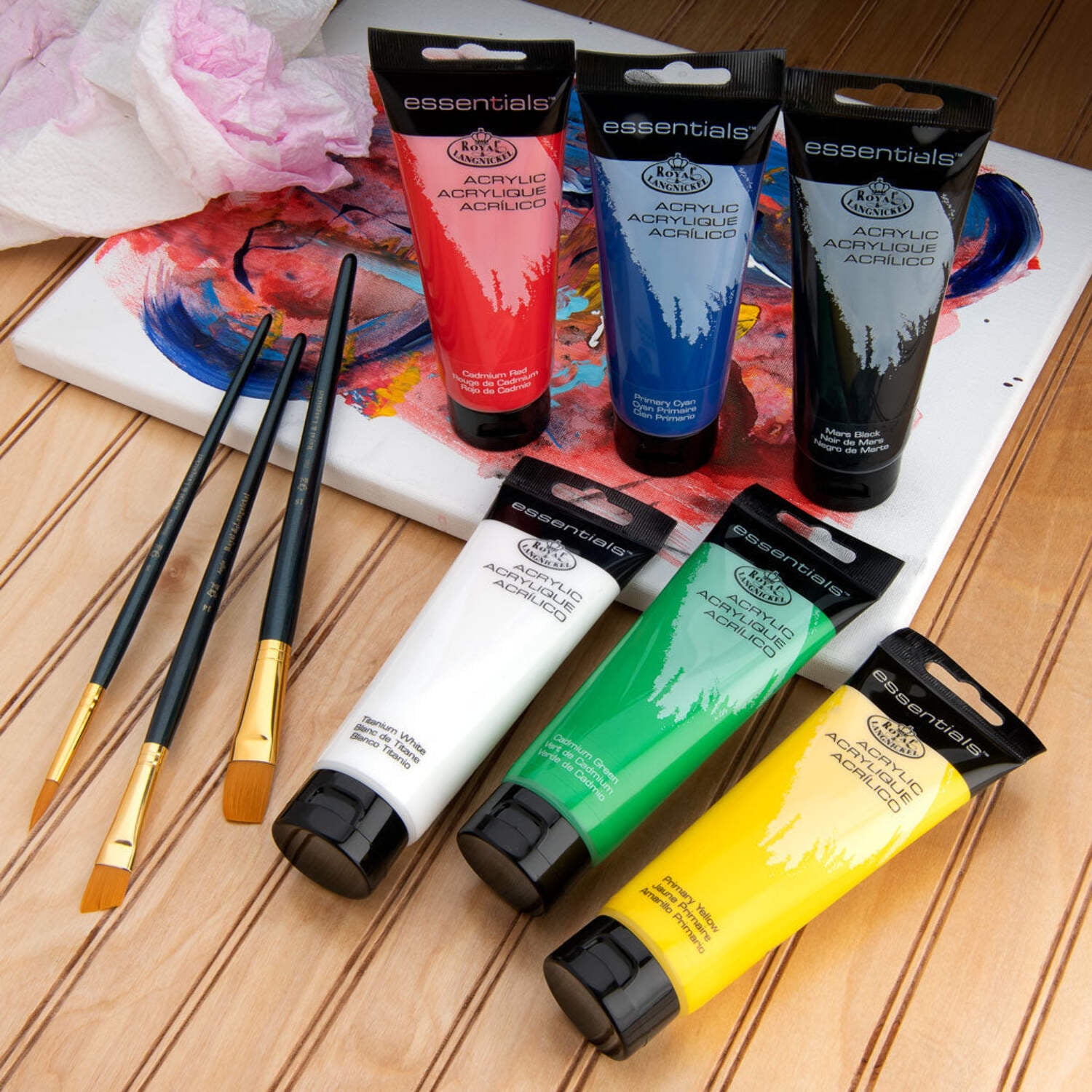 Royal & Langnickel Essentials Acrylic Paint 120ml-6/Pkg
