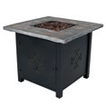 thumbnail image 1 of Sunnydaze Table de Foyer au Gaz Propane pour Patio Extérieur Sans Fumée avec Roches de Lave - Carré de 30 Pouces, 1 of 10