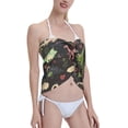 thumbnail image 4 of Bingfone Cute Dinosaurs Women's Sarong Swimsuit Cover Ups Bathing Suit Coverups Chiffon Beach Wrap Skirts, 4 of 7