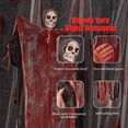 thumbnail image 4 of 1 Packs Hanging Skeleton Ghost Halloween Decorations Scary Gauze Prop with Bloody Doll for Yard Haunted House Party Outdoor Decoration Spooky Hanging Decor, 4 of 8