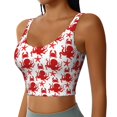 thumbnail image 2 of Rateoe Octopus Print Womens' Sports Bras Scoop Neck Sports Vest- Padded U Back Seamless High Impact Support, 2 of 7