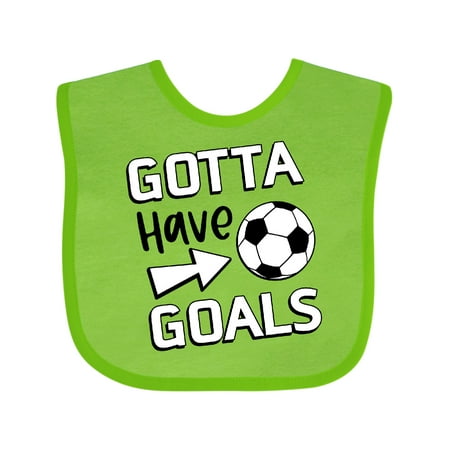 

Inktastic Gotta Have Goals- Soccer Boys or Girls Baby Bib