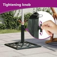 thumbnail image 3 of vidaXL Umbrella Weighted Base Patio Parasol Stand for Poles of 1.4"/1.5"/1.9", 3 of 8