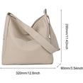 thumbnail image 6 of LinYooLi Faux Leather Tote Bag with Pockets Women Shoulder Bag College Tote Bag Hobo Crossbody Bag for Work Travel, 6 of 6