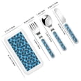 thumbnail image 2 of Rateoe Bohemian Sea Turtle for Stainless Steel Kids Silverware Set - Child and Toddler Safe Flatware - Children's Knife, Fork And Spoon Set, 2 of 8