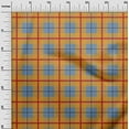 thumbnail image 2 of oneOone Silk Tabby Grayish Blue Fabric Madras Check Craft Projects Decor Fabric Printed By The Yard 42 Inch Wide, 2 of 4
