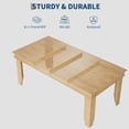 thumbnail image 4 of BeesClover 71" Farmhouse Dining Table for 6-8 People, Large Rectangular Kitchen Table with Sturdy Wood Frame, 6 ft Dinner Table for Kitchen or Dining Room, 4 of 8