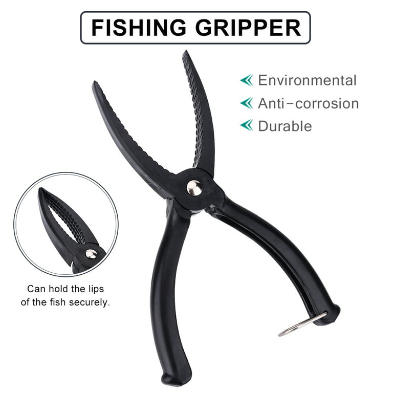 Generic Portable Fish Grip Grabber Keeper Folding Lip Holder Pliers  Multifunctional Fishing Line Cutter Clamp Hook Remover