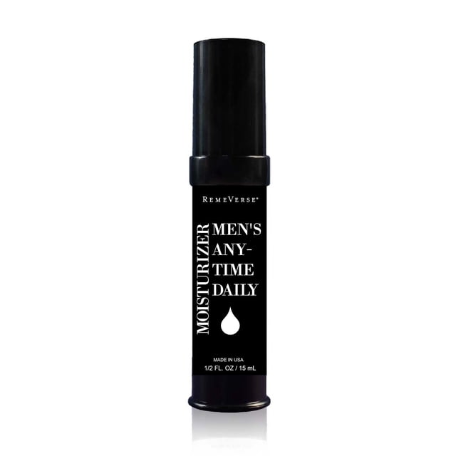 RemeVerse Crema hidratante diaria para hombre en cualquier momento con péptidos de ácido hialurónico, vitaminas C y E, colágeno, té verde, suaviza e hidrata la piel, fórmula de cuidado juvenil a base
