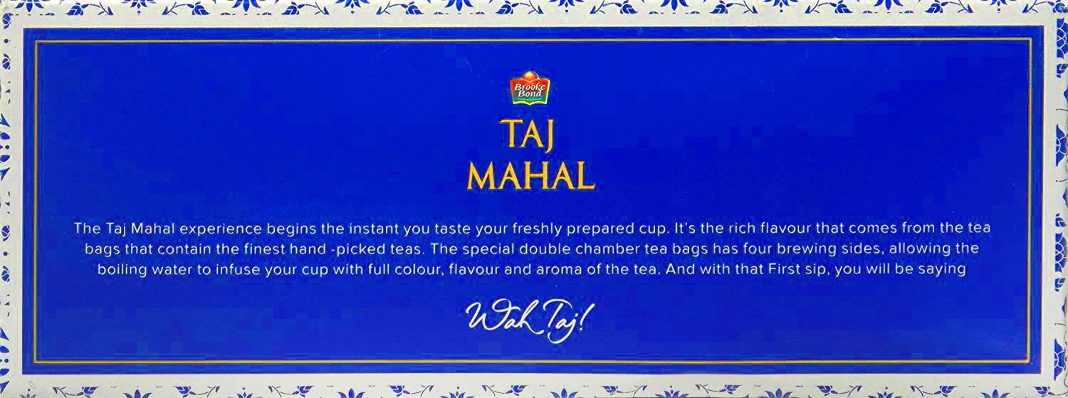 Taj Mahal Tea 500 g + Taj Mahal Tea Bags, 100 Pieces : Amazon.in: Grocery &  Gourmet Foods