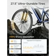 thumbnail image 5 of Heybike 27.5'' Electric Bike for Adults, 1200W Peak Brushless Motor, 480WH Removable Battery Electric Mountain Bike, Shimano 7-Speed and Front Fork Suspension UL2849, 5 of 8
