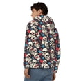 thumbnail image 4 of Naloa rock record Skull artist Men’s Hoodies, Zip up Hoodie, Sweatshirts,Hoodies for Men Sizes S-3XL-Large, 4 of 5