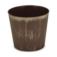 thumbnail image 2 of Contemporary Home Living 9" Brown and Black Tapered Round Planter, 2 of 3