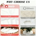 thumbnail image 6 of Sanmadrola Christmas Tree Skirt White Luxury Ruffled Velvet Plush Fur Skirts Christmas Decorations Indoor Xmas Ornaments Holiday Decor for Home Party Holiday Decorations, 36in, 6 of 7
