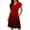 Red, variant on BUIGTTKLOP Women's Summer Dress Ruffle Sleeve Color Block Mini Dress Flowy Buttton down Sundress with Pockets