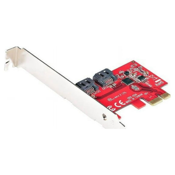 StarTech 2P6G-PCIE-SATA-CARD SATA PCIe Card, 2 Port PCIe SATA Expansion Card, 6Gbps SATA, PCI Express to SATA Adapter, Non-RAID, PCIe to SATA Converter