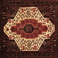 thumbnail image 1 of Ahgly Company Indoor Square Persian Brown Traditional Area Rugs, 4' Square, 1 of 4