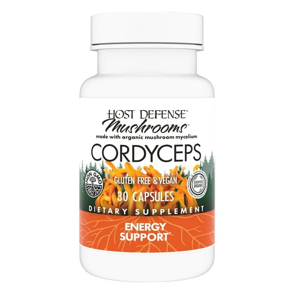 Host Defense Cordyceps Capsules - 30 Capsules (15 Servings)