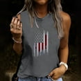 thumbnail image 2 of IROINNID Women's Round Neckline T-Shirt Sleeveless 4th Of July Summer Casual Loose Tops Independence Day, 2 of 5