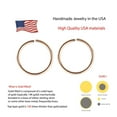 thumbnail image 6 of Nose Piercing Hoop Earrings Cartilage Septum Ear Helix Tragus Rings Multiple Hypoallergenic Thin Tiny Sold As One 12mm 22 GA 14K Rose Gold Filled, 6 of 7