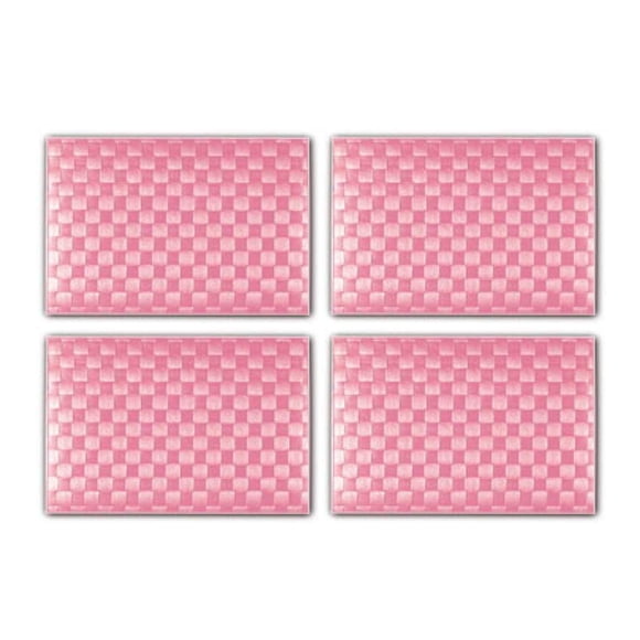 Set de 4 Individuales Rectangulares Saleen (Rojo Caramelo)