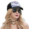 thumbnail image 5 of Naloa Round Snow Merry Christmas Adult adjustable Print Baseball Hat, Patchwork curved brim baseball capfor Men and Women, One Size, 5 of 5