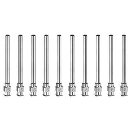 Uxcell 10pcs 8G Stainless Steel Dispensing Needles 2 Glue Needle Tube Blunt Tip