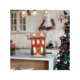 thumbnail image 5 of Christmas Village Set - Wooden Snow House with LED Lights & Christmas Tree, Collectible Light-Up Building, Indoor Tabletop Holiday Decor, Winter Wonderland Decor, 5 of 7