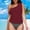 Red, variant on TEVEQ Women's Two Piece Swimsuits One Shoulder Tankini Tummy Bat One Piece Swimsuit Women Tummy Control Slimming Cheeky Modest 2025 Trendy Swim Suits for Women 2025 Bathing Suit for Women One Piece