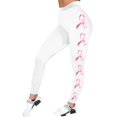 thumbnail image 5 of Leggings For Women Breast Cancer Awareness Pink Ribbon Graphic Breathable Seamless Casual Buttery Soft Leggings, 5 of 5