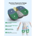 thumbnail image 2 of Gel wheelchair seat cushion, for pain relief, 100 cooling cushion, for tailbone, sciatic nerve pain, back, and buttocks support and pressure ulcer, ergonomic office chair cushion, suitable for the el, 2 of 4