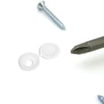 thumbnail image 1 of FESTFENDS 250pcs Plastic Dome Screw Cap White Protective Cover For Automotive Repairs, 1 of 8