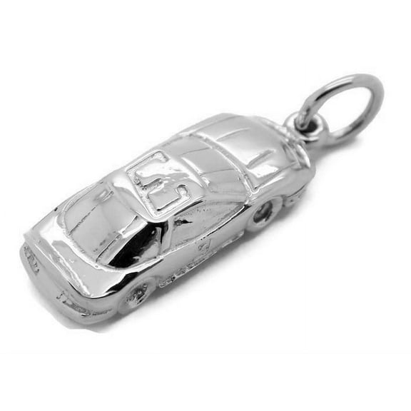 .925 STERLING SILVER RACING CAR #3 CHARM