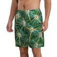 thumbnail image 2 of Cauagu Thorns Of Macro Cactus Print Men's Swim Trunks,Hawaiian Bathing Suit Swimsuits Beach Shorts with Pockets for Men Quick Dry Swimming Board Shorts-3X-Large, 2 of 6