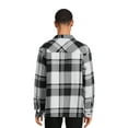 thumbnail image 3 of No Boundaries Men's Plaid Shacket, 3 of 5