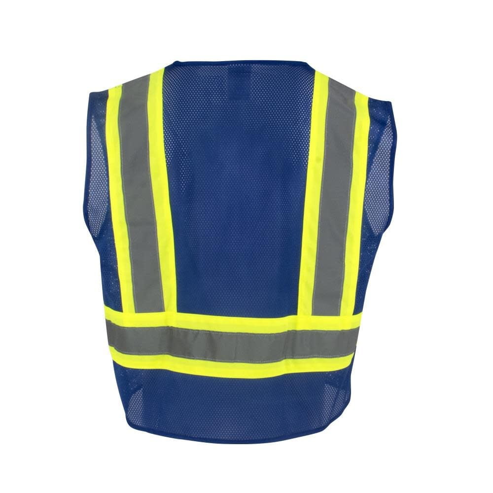 Radians Sv22-1 Economy Type O Class 1 Two Tone Safety Vest, Blue, 5X-Large